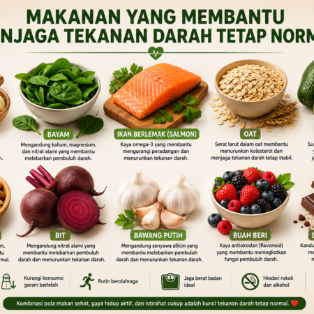 Makanan yang Membantu Menjaga Tekanan Darah Tetap Normal