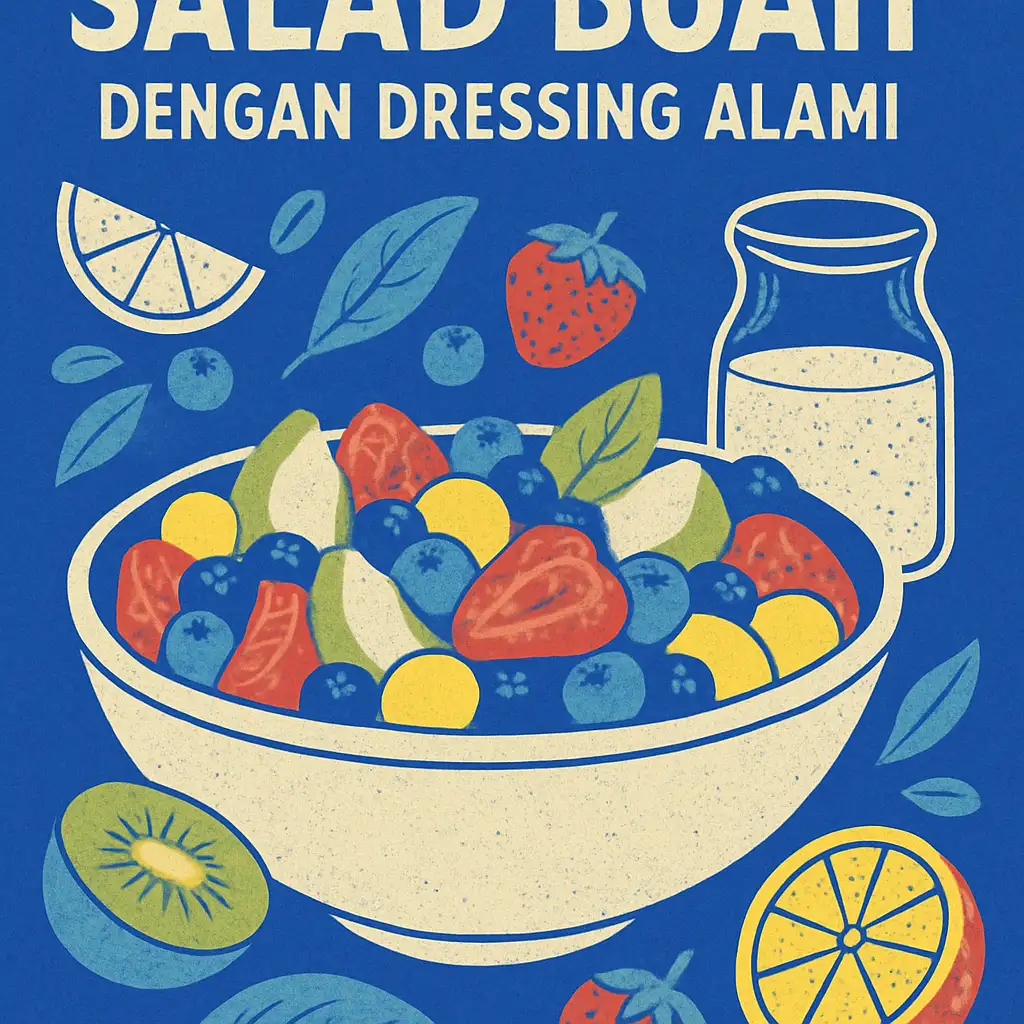 Resep Salad Buah dengan Dressing Alami